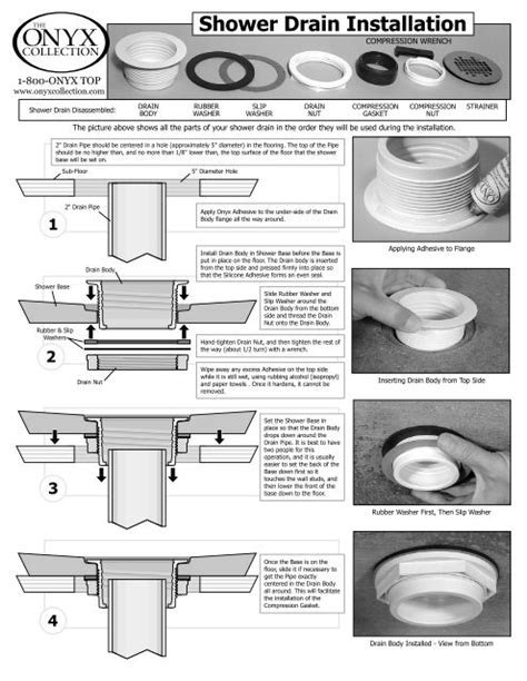 Installation Instructions Oatey No Caulk Shower Drain - Best Drain ...