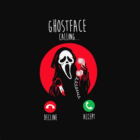 Ghostface Calling Halloween Funny SVG Ghostface Calling SVG | Etsy