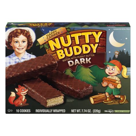 Little Debbie Nutty Buddy Wafers With Peanut Butter Dark (10 ct) - Instacart