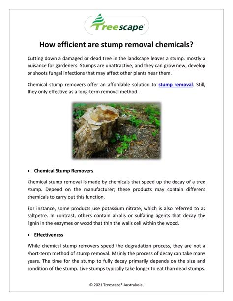 PPT - How efficient are stump removal chemicals? PowerPoint ...