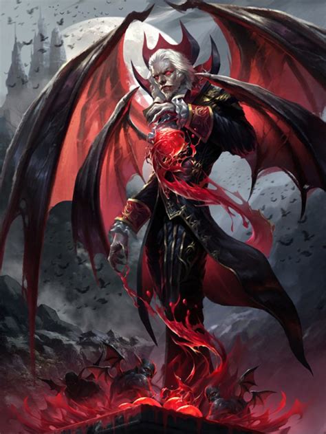 卡牌, Frey Wong | Vampire art, Fantasy monster, Dark fantasy art