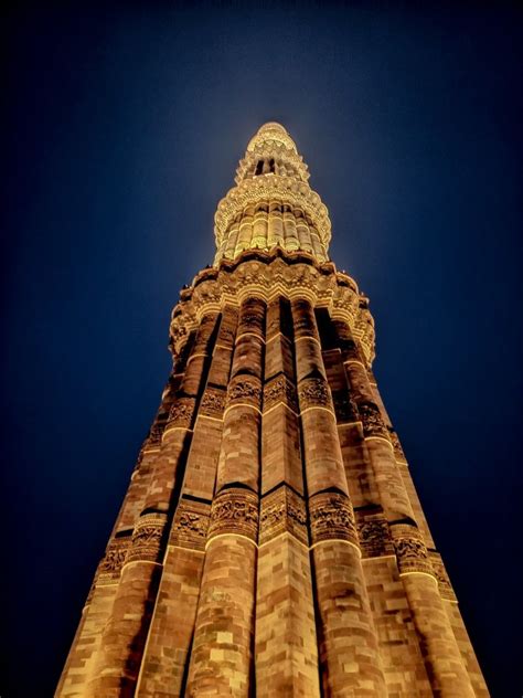 Qutb Minar, Delhi Night View | Landmarks, Hallgrímskirkja, Views