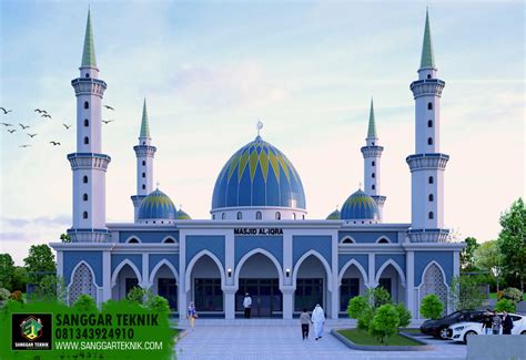 Desain Masjid Minimalis - GAMBAR DESAIN MASJID SEMI MINIMALIS MODERN 2D+3D (DWG FILE ...