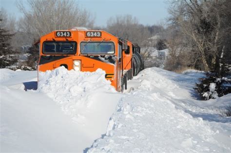 BNSF Snow Plow In Nebraska | TrainBoard.com - The Internet's Original