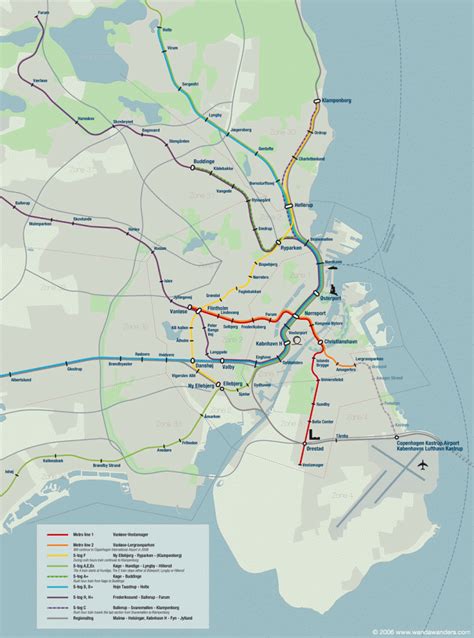 Copenhagen Metro Map - ToursMaps.com