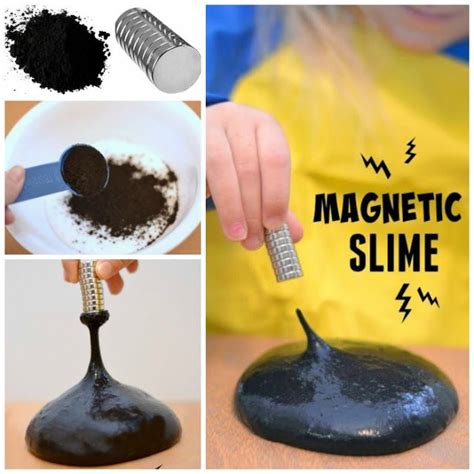 Magnetic Slime Recipe | Science experiments kids, Science for kids, Slime