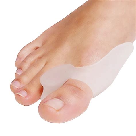 Bunion Toe Corrector Silicone Gel Bunion Splint Big Toe Separator Overlapping Spreader Feet Care ...