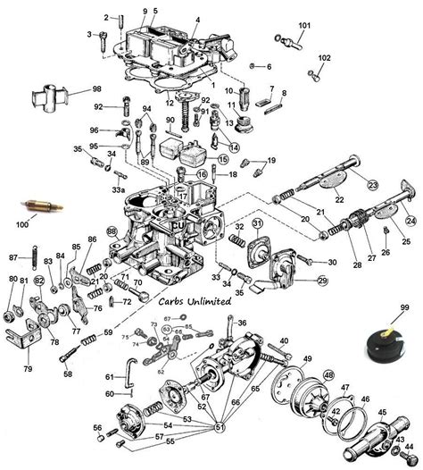 Weber 32/36 DGEV DGAV Diagram