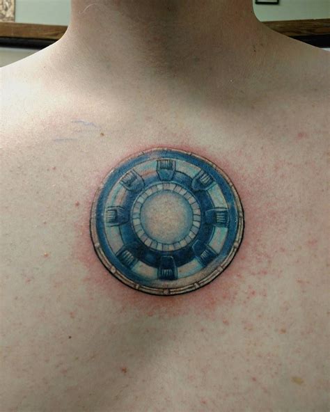 Iron Man Chest Tattoo