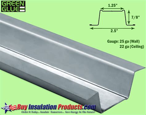 Metal Hat Channel Sizes to Use With Noiseproofing Clips - Buy Insulation Products