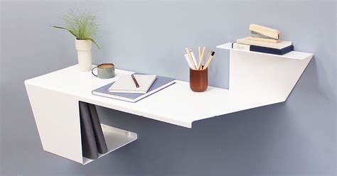 Anne Linde Has Designed A Minimal Wall Desk For Small Spaces