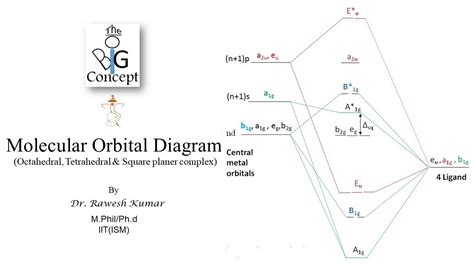 Square Planar Molecular Orbital Diagram