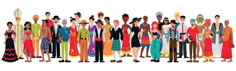 People of different nationalities on a white background - Vector 3395627 Vector Art at Vecteezy