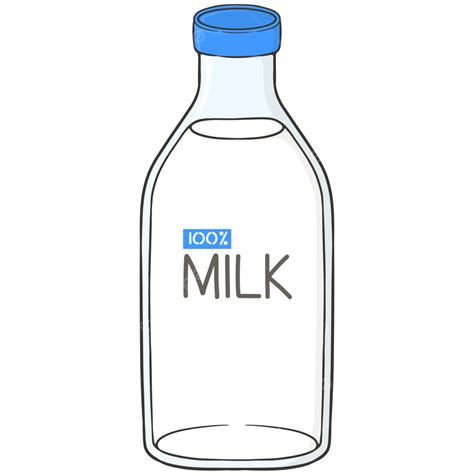 Milk Bottle Cartoon, Milk Bottle, Milk Bottle Clipart PNG Transparent ...