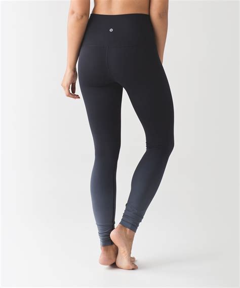 Lululemon Wunder Under Pant (Hi-Rise) (Ombre) - Ombre Black - lulu fanatics