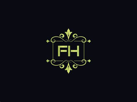 Modern Fh Logo Letter, Colorful Fh Luxury Logo Template 17242917 Vector Art at Vecteezy