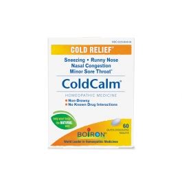 Boiron Homeopathic Medicine Coldcalm Tablets for Colds, 60 ct