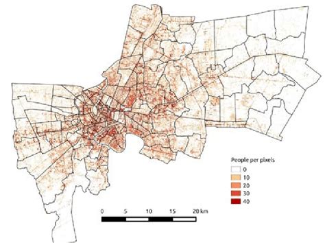 Estimation of spatial distribution of Bangkok's population using 30m ...