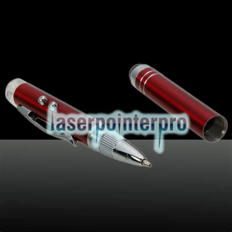 4-in-1 Multi-functional Red Light Laser Pointer (Touch Pen + Ball Point Pen + LED + Laser ...