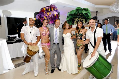 Brazilian wedding, brazilian dancers... #summerwedding #lavender #white and #green #wedding ...