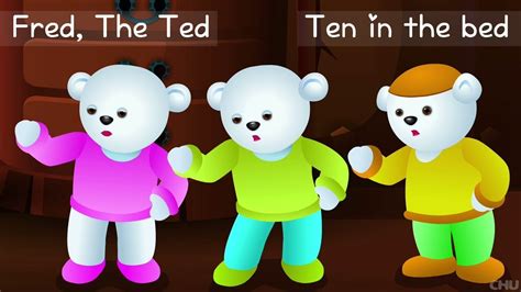 Ten In The Bed Nursery Rhyme With Lyrics - Cartoon Animation Rhymes & So...