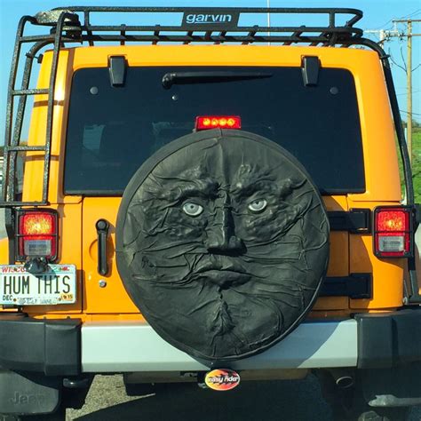 Coolest Jeep Wrangler Spare Tire Cover I've seen :-) I should've asked the driver where they got ...