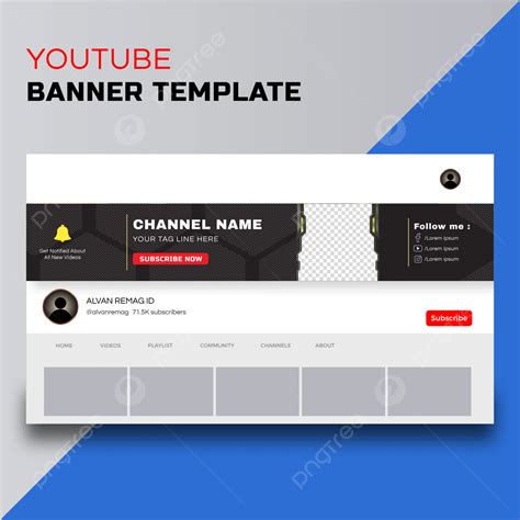 New Model Youtube Banner Template Design Vol 23 Vector Template Download on Pngtree