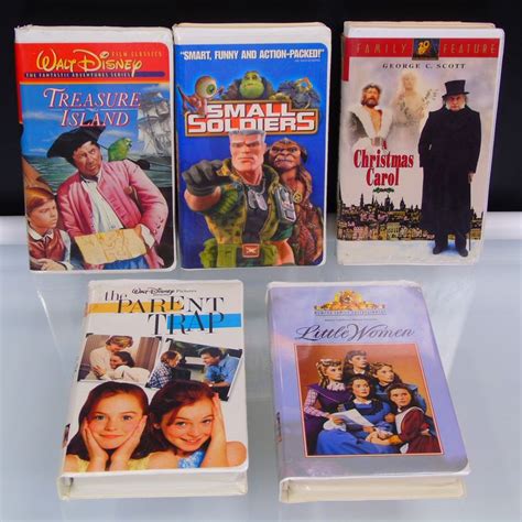 5 VHS Tapes Timeless Classics Walt Disney MGM Universal Fox Old Masterpieces Family Movies ...