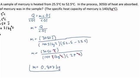 Thermal energy equation examples - YouTube