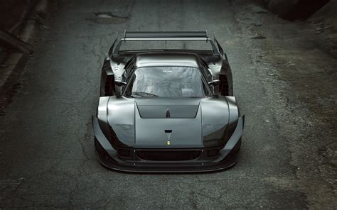 Download wallpapers Ferrari F40 LM, supercars, 1989 cars, tuning, black ...