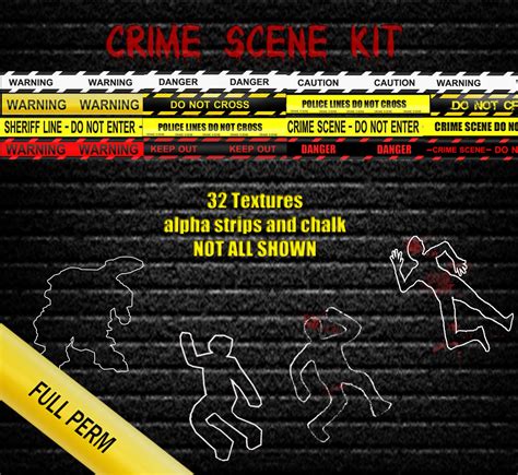 Secret Textures: New crime scene kit for halloween