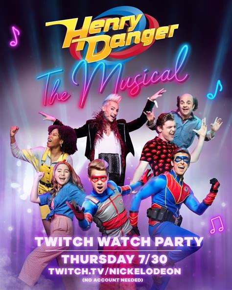 NickALive!: Nickelodeon to Host 'Henry Danger: The Musical' Twitch Watch Party on Thursday, July 30