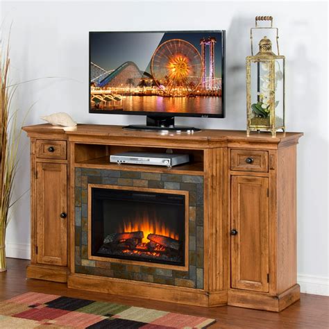 Sunny Designs Sedona 72 in. Electric Fireplace TV Console - Walmart.com - Walmart.com