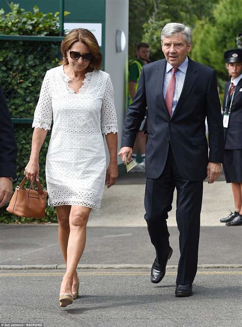 Carole and Michael Middleton arrive at Wimbledon | Daily Mail Online