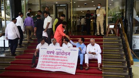 In photos: Protest continue in Maharashtra assembly, Shiv Sena factions ...