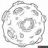 Asteroid Coloring Page  Easy Drawing Guides sketch template