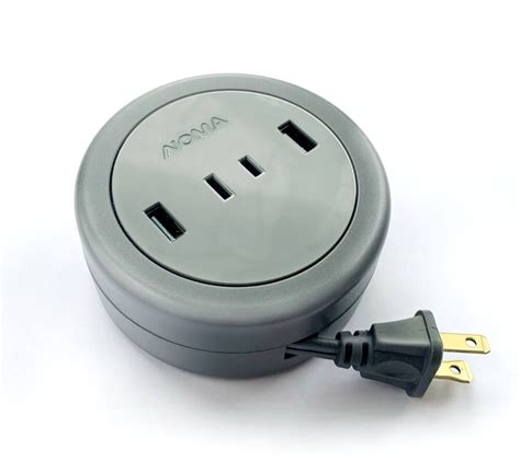 NOMA Travel Extension Cord with Cord Reel in 2022 | Extension cord, Compact design, Usb