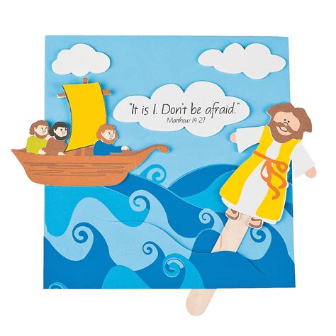 Jesus Walks on Water Craft Kit | Cositas | Jesus walk on water, Peter ...