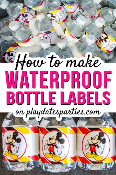 The Best Choice for Making Waterproof Water Bottle Labels