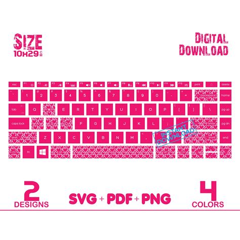 Laptop Keyboard Stickers, Mac Laptop, Laptop Decal, Macbook Air 13, Printable Stickers, Cricut ...