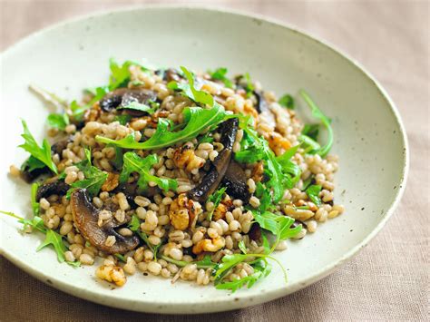 Fermented Pearl Barley, Mushroom and Walnut Salad - Kosher.com