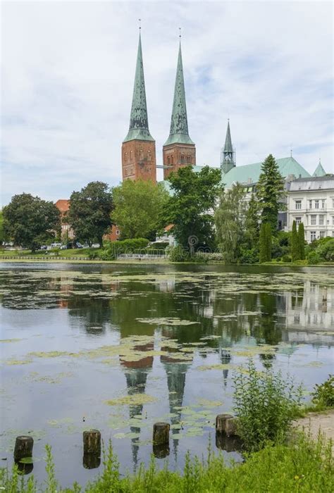 Luebeck Cathedral stock photo. Image of landmark, luebeck - 225929316