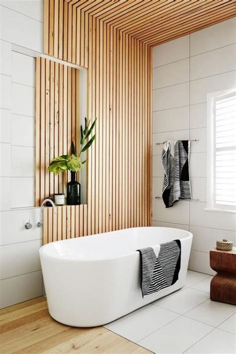 Wood paneling - 5 Reasons we love this new & chic trend for our bathroom space - Daily Dream Decor