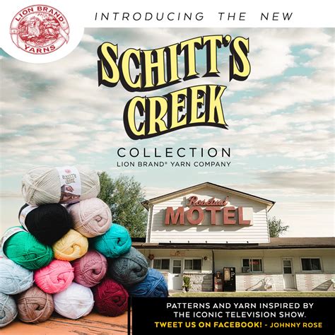 Check out the Schitt's Creek Yarn Collection | Lion brand yarn, Crochet patterns, Yarn