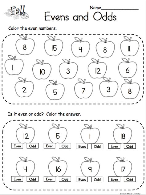 Free Even and Odd Math Worksheet - Made By Teachers