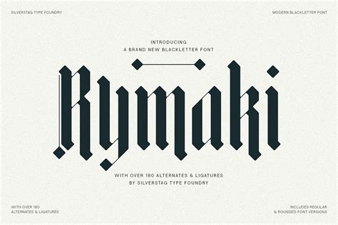 Rymaki - Modern Blackletter Font on Behance :: Behance