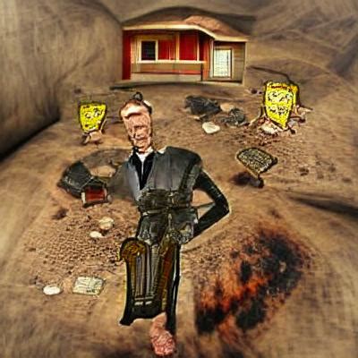 so I fed an AI the description Mr House fallout New Vegas and this is ...