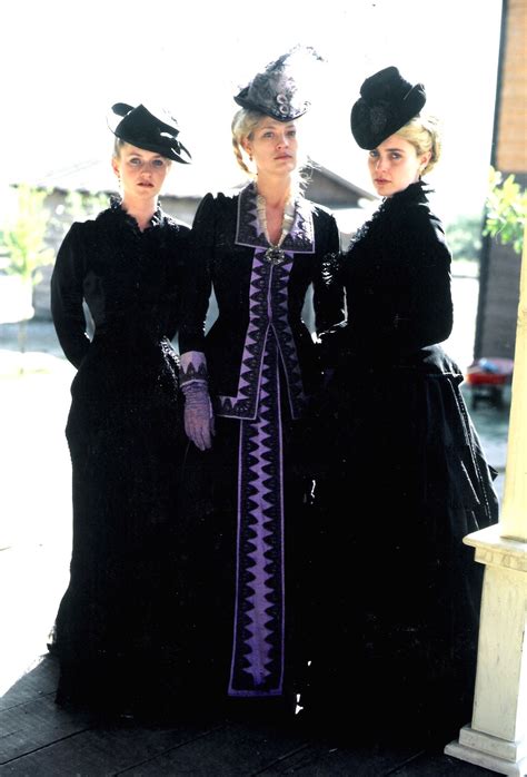 Tombstone Wives Paula Malcomson, Dana Wheeler-Nicholson and Lisa Collins. #josephporrodesigns ...