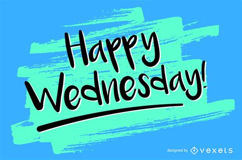 Handwritten Wednesday Design Vector Download