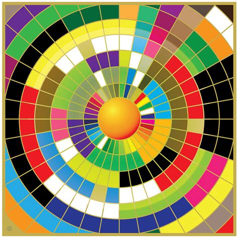 Color Wheel Painting by Gary Grayson